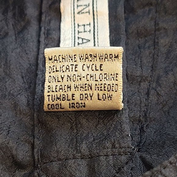 Joan Harper Women's VTG Short Sleeve Pullover Blouse Black Size 12 - Picture 7 of 7